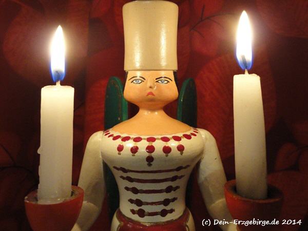 Bergmannsfigur Lichterengel ... im Erzgebirge