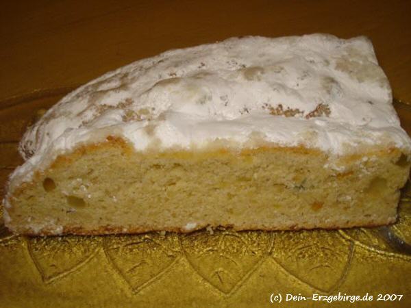 Christstollen Weihnachtsstollen ... im Erzgebirge